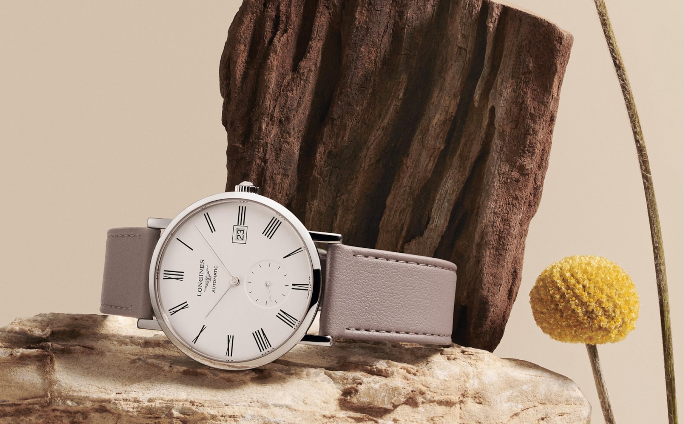 The Longines Elegant Collection watch in natural environment