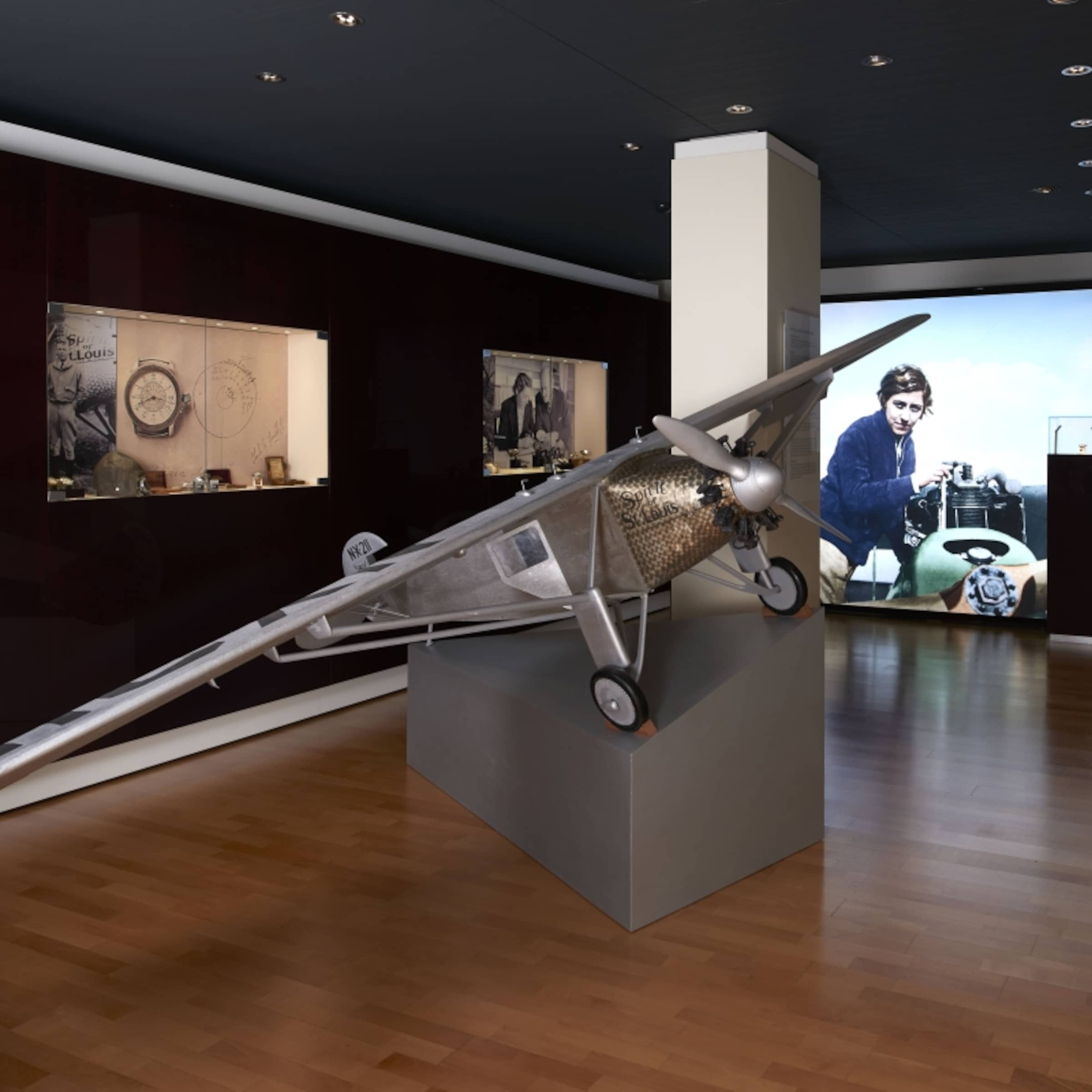 Louis Blériot plane reproduction in Longines Museum